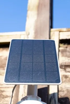 Home battery storage unit on a garage wall