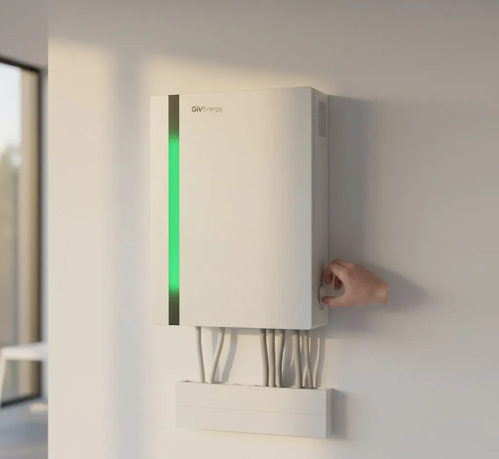 GivEnergy hybrid inverter and battery system installed in a UK home