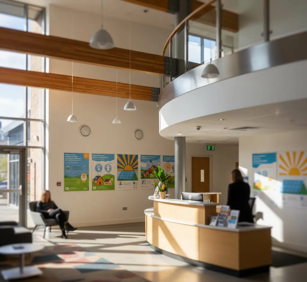 Local council office building representing local authority grant programmes