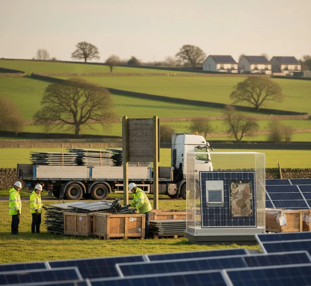 Solar panels installed on a UK residential rooftop